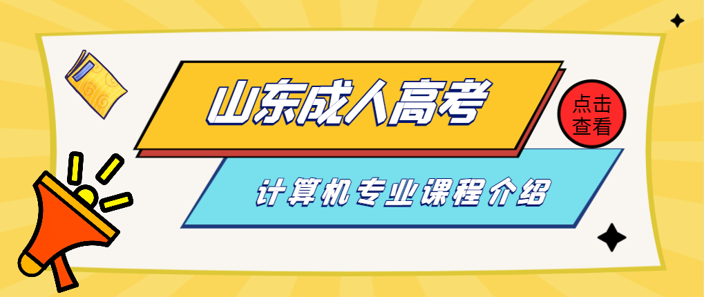 山东成考计算机专业要学习哪些课程?