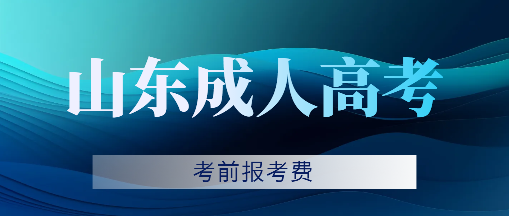 山东省成人高考考前报考费介绍！(图1)