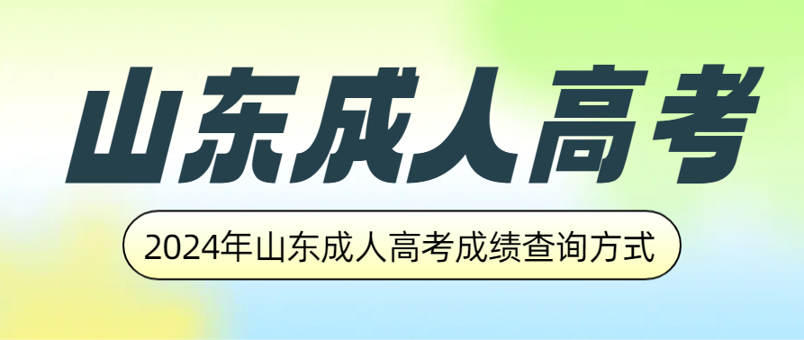 2024年山东成人高考成绩查询方式(图1)