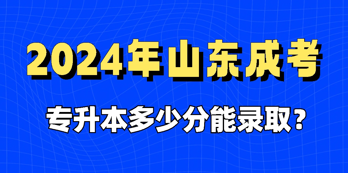 2024年山东成考专升本多少分能录取？(图1)